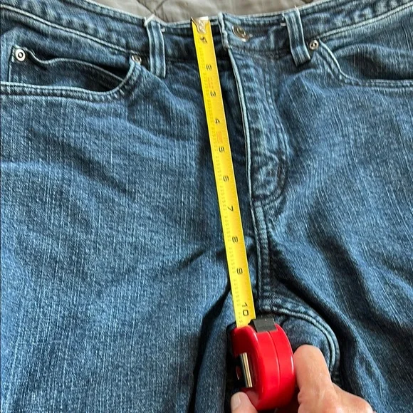 Duluth Trading Co. Denim Pants lined with Plaid flannel Interior - Picture 4 of 7